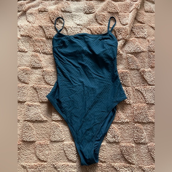 H&M Other - H&M Navy Blue Squareneck One Piece Bathing Suit